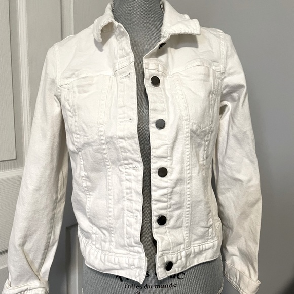 Calvin Klein white denim jacket size M - Picture 1 of 3
